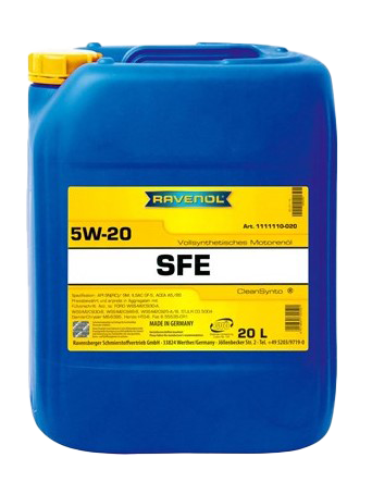 Моторное масло Ravenol Super Fuel Economy SFE SAE 5W-20, 20л